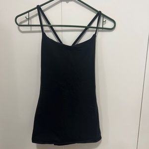 Lulu Lemon Black Tank - Built in Bra